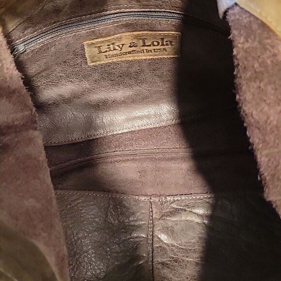 Anthropologie Lily and Lola Crossbody Distressed Leather Bag - Picture 12 of 12